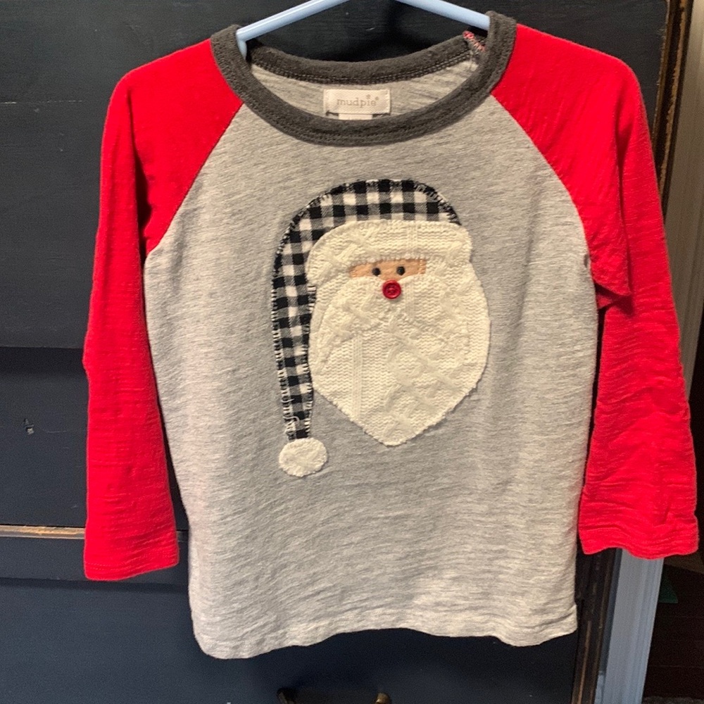 Mudpie - Christmas Santa shirt - 4t/5T